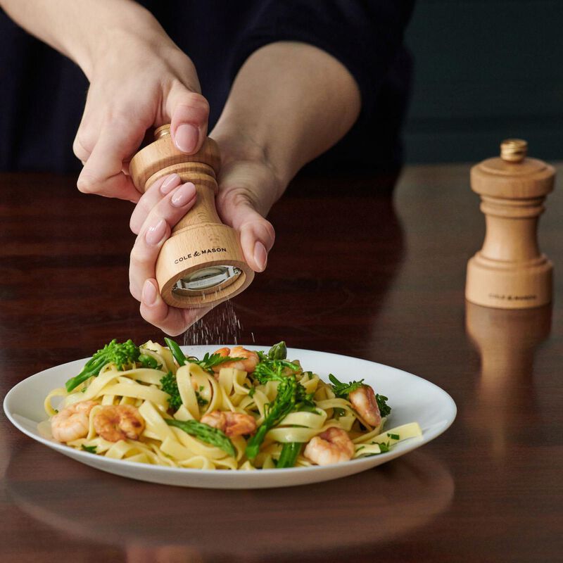 Cole & Mason Hoxton Natural Beech Salt Mill 104mm image number 3